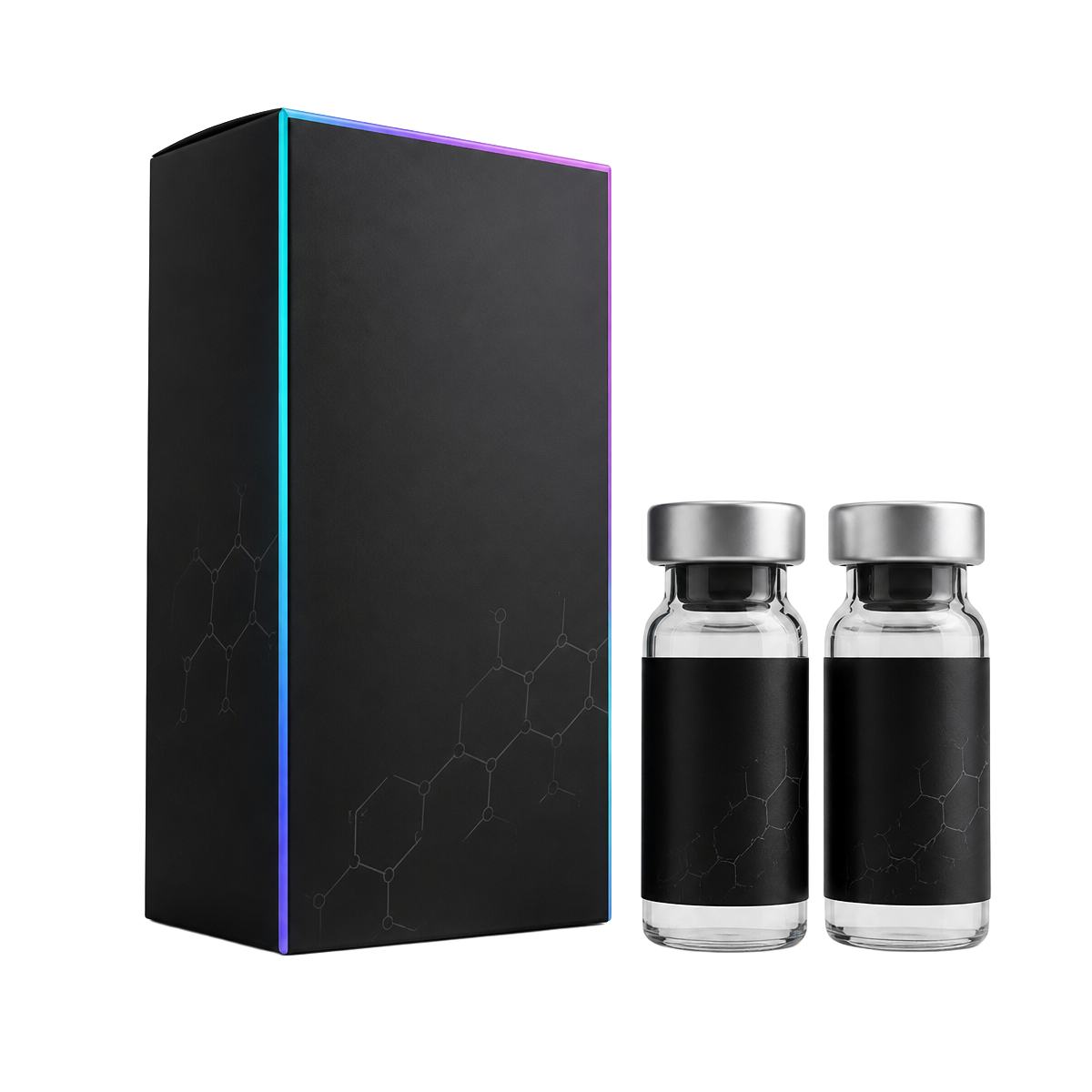 Rabbit Peptide packaging with two documented vials